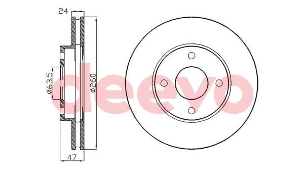 Disque de frein DEEVO BD26940