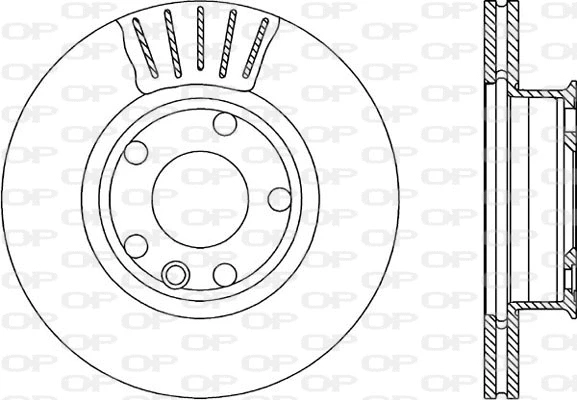 Disque de frein OPEN PARTS BDA1589.20