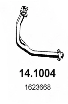 Tuyau d'échappement ASSO 14.1004