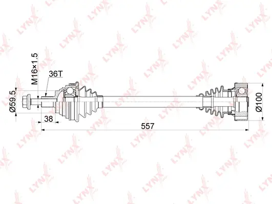 Arbre de transmission LYNXAUTO CD-1132