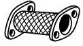 Tuyau flexible, échappement SIGAM 50800