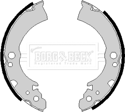 Jeu de mâchoires de frein BORG & BECK BBS6163