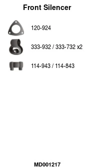 Silencieux avant FA1 MD001217