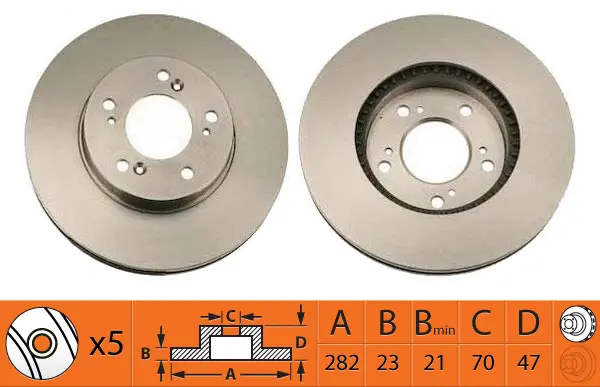 Disque de frein SB BR28108T