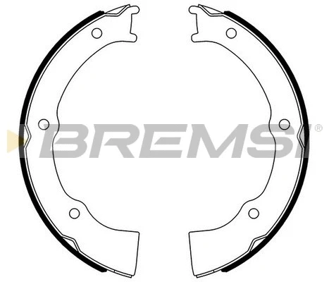 Jeu de mâchoires de frein, frein de stationnement BREMSI GF0726
