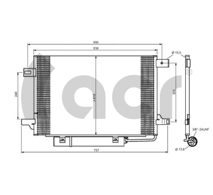 Condenseur, climatisation ACR 300666