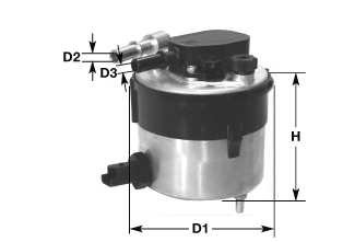 Filtre à carburant CLEAN FILTERS DNW2504