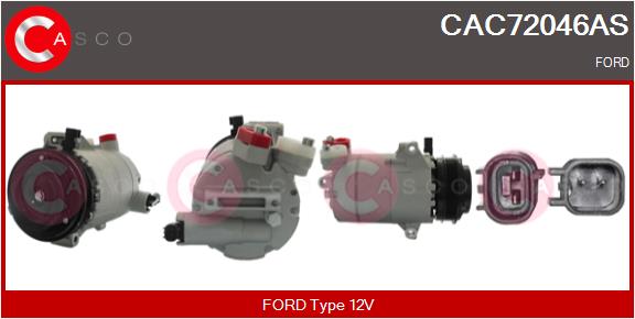 Compresseur, climatisation CASCO CAC72046AS
