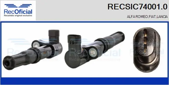 Bobine d'allumage RECOFICIAL RECSIC74001.0
