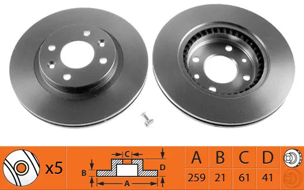 Disque de frein SB BR22108T