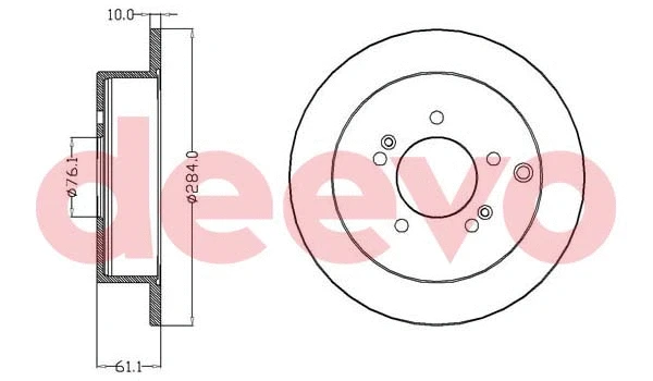 Disque de frein DEEVO BD12720