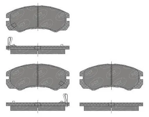 Kit de plaquettes de frein, frein à disque SCT - MANNOL SP 438 PR