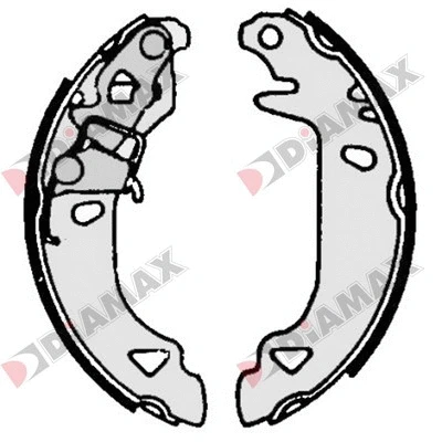 Jeu de mâchoires de frein DIAMAX N01270