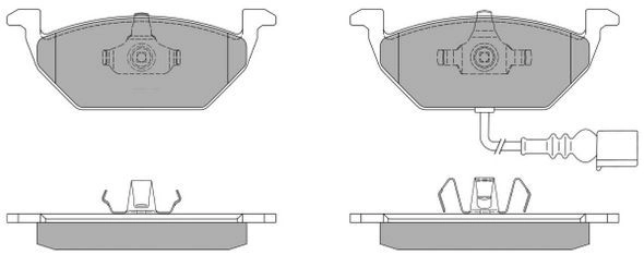 Kit de plaquettes de frein, frein à disque FREMAX FBP-1070