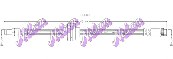 Flexible de frein KAWE H6687