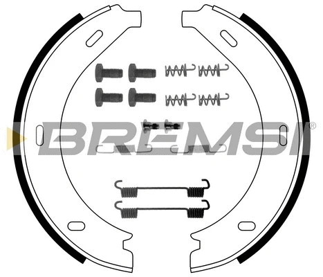 Jeu de mâchoires de frein, frein de stationnement BREMSI GF0305-1