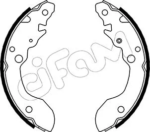 Jeu de mâchoires de frein CIFAM 153-402