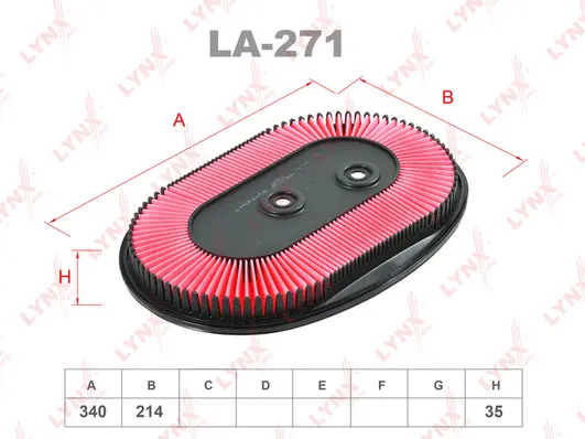 Filtre à air LYNXAUTO LA-271