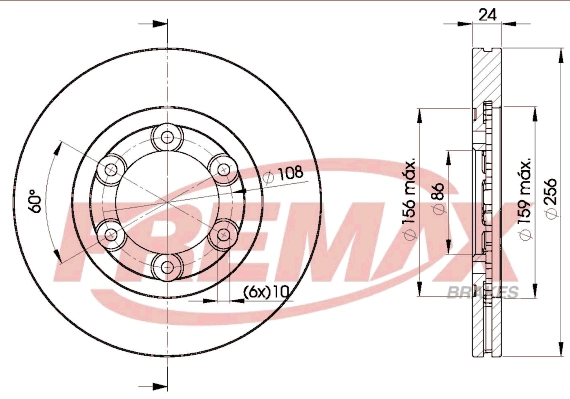 Disque de frein FREMAX BD-0007