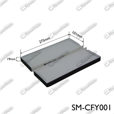 Filtre, air de l'habitacle SpeedMate SM-CFY001