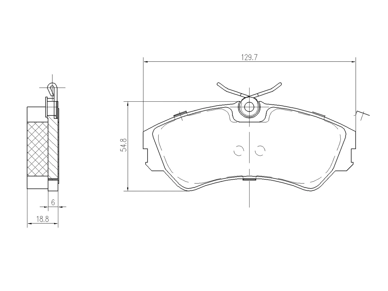 Kit de plaquettes de frein, frein à disque A.Z. Meisterteile AZMT-44-022-1474