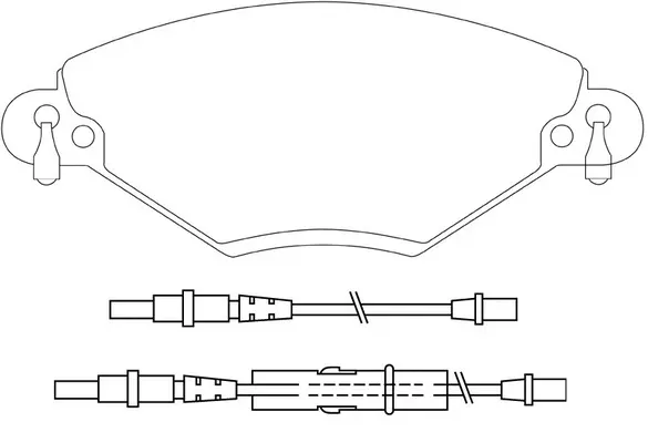 Kit de plaquettes de frein, frein à disque SB BP42183W