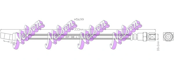Flexible de frein KAWE H5699