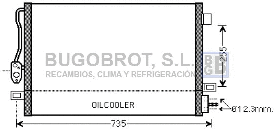 Condenseur, climatisation BUGOBROT 62-CR5100