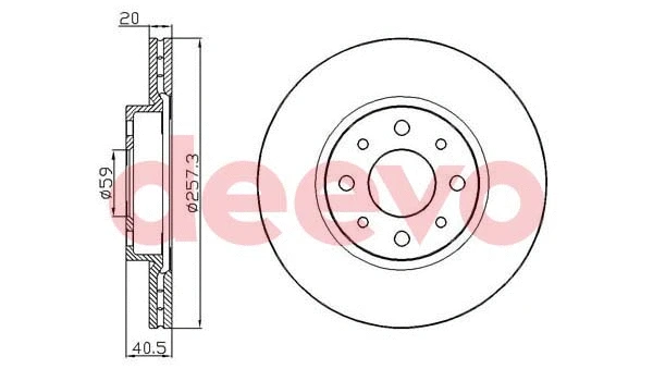 Disque de frein DEEVO BD25440