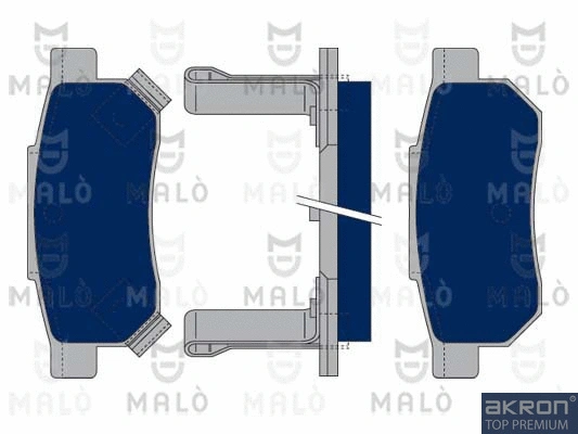 Kit de plaquettes de frein, frein à disque AKRON-MALÒ 1050015