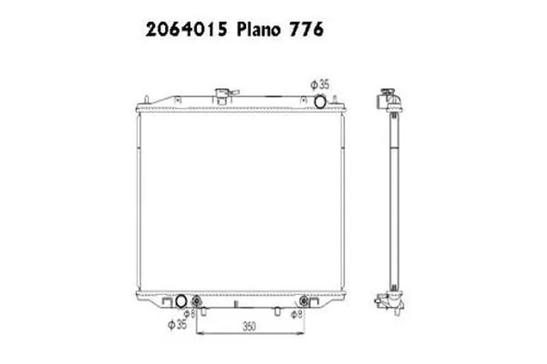 Radiateur, refroidissement du moteur ORDONEZ 2064015