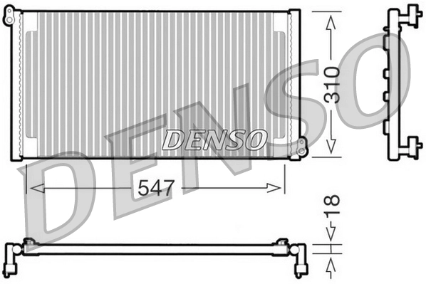 Condenseur, climatisation DENSO DCN09011