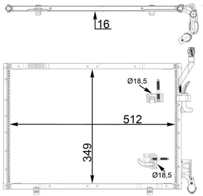 Condenseur, climatisation MAHLE AC 31 000P
