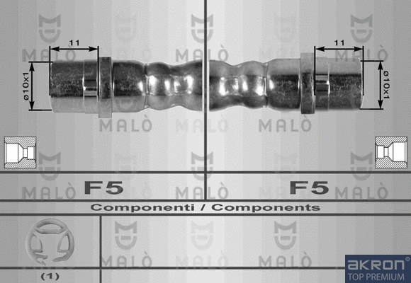 Flexible de frein AKRON-MALÒ 8550