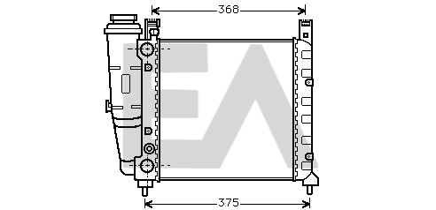 Radiateur, refroidissement du moteur EACLIMA 31R25005