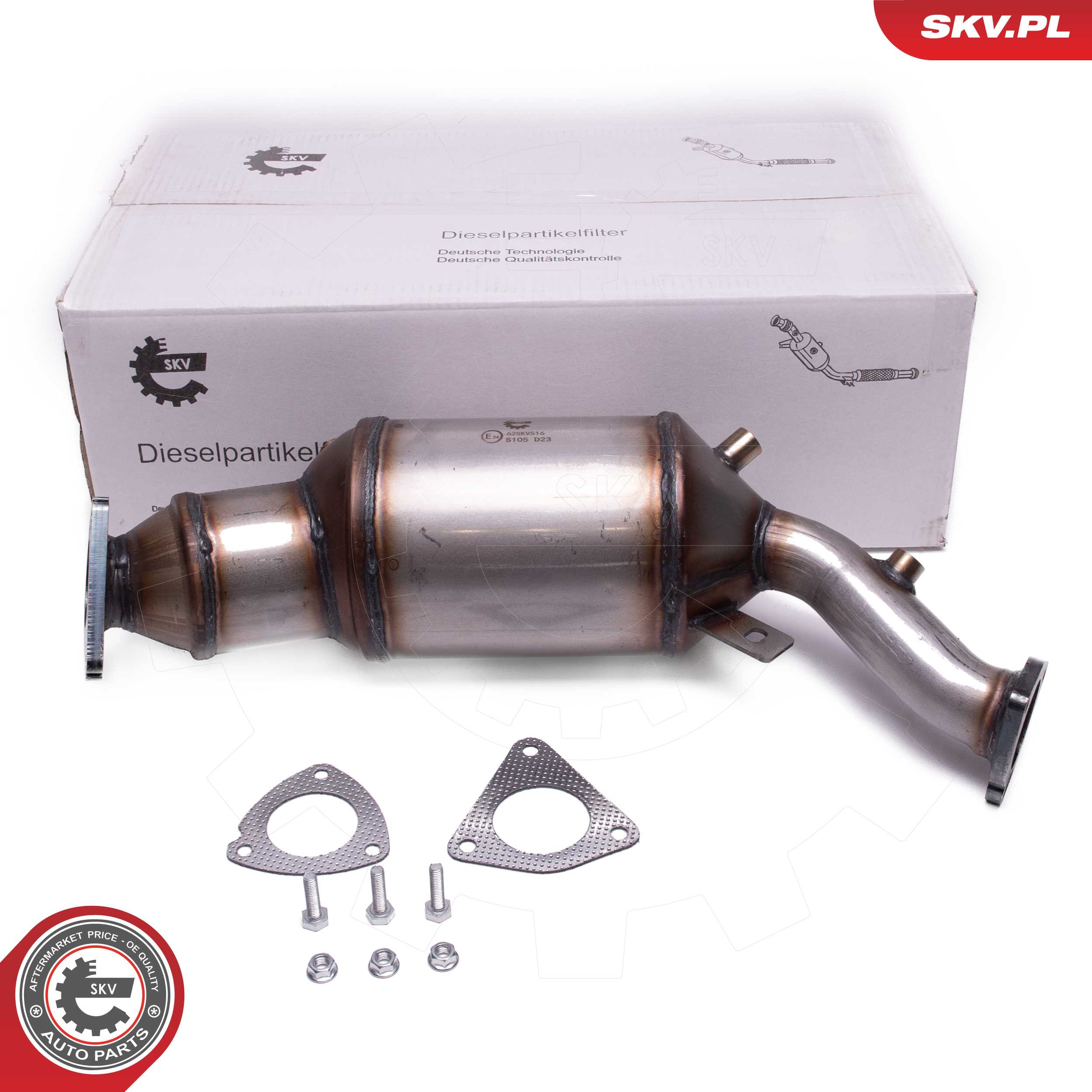 Filtre à particules / à suie, échappement ESEN SKV 62SKV516