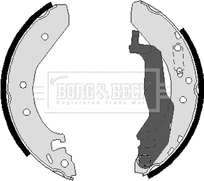 Jeu de mâchoires de frein BORG & BECK BBS6223