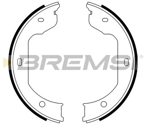 Jeu de mâchoires de frein, frein de stationnement BREMSI GF0081