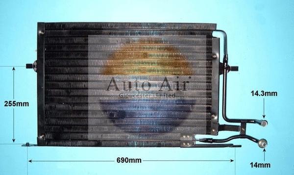 Condenseur, climatisation AUTO AIR GLOUCESTER 16-6506