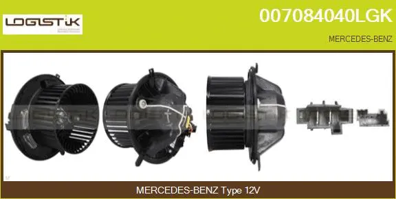 Pulseur d'air habitacle LGK 007084040LGK