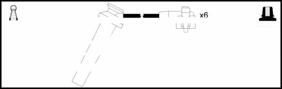 Kit de câbles d'allumage LEMARK HOES1332