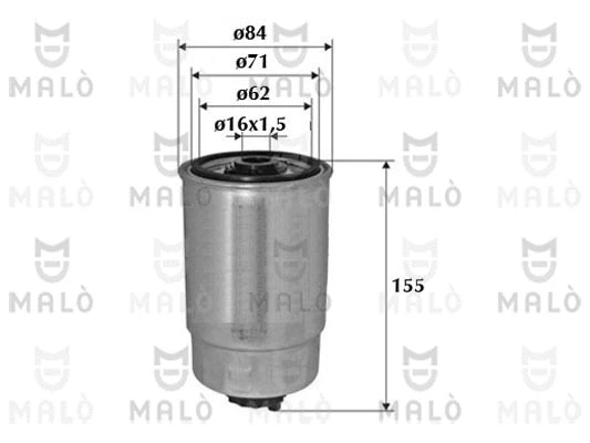Filtre à carburant AKRON-MALÒ 1520084