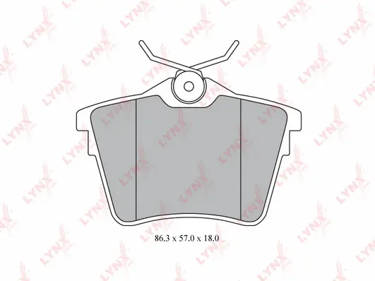 Kit de plaquettes de frein, frein à disque LYNXAUTO BD-6111