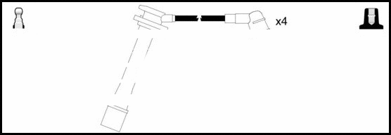 Kit de câbles d'allumage LEMARK HOES978
