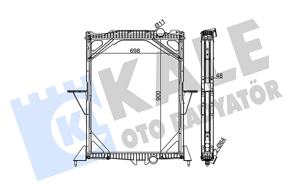 Radiateur, refroidissement du moteur KALE OTO RADYATÖR 349310