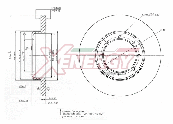 Disque de frein AP XENERGY X601532