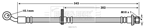 Flexible de frein BORG & BECK BBH7675
