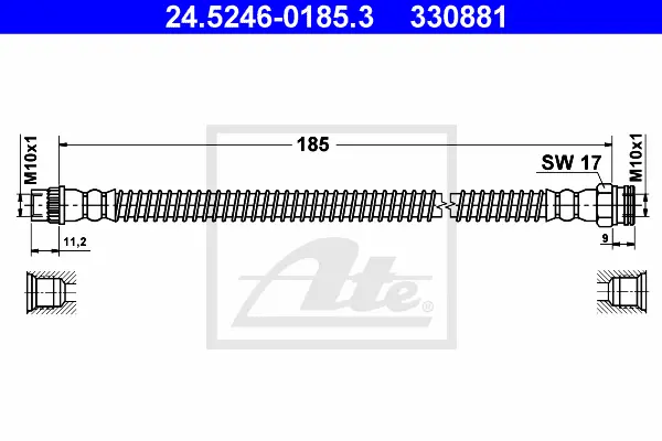 Flexible de frein ATE-APAC 24.5246-0185.3