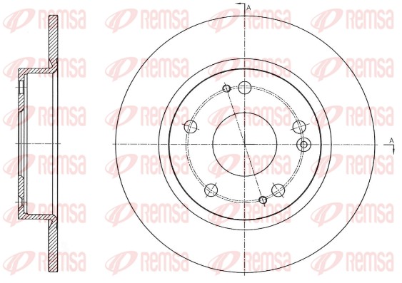 Disque de frein REMSA 61756.00