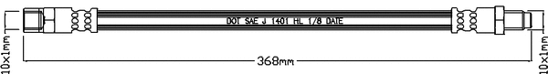 Flexible de frein JURATEK JBH1059
